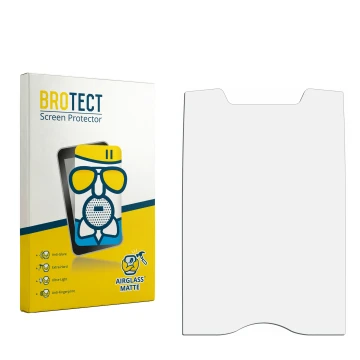 Vorderseite einer Produktverpackung mit dem Markenlogo BROTECT. Daneben ist der zugehörige Displayschutz.