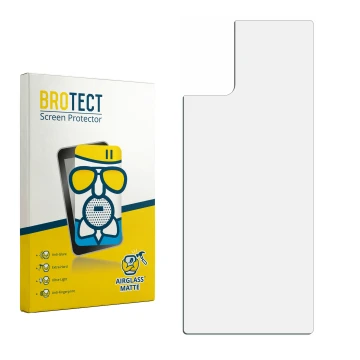 Vorderseite einer Produktverpackung mit dem Markenlogo BROTECT. Daneben ist der zugehörige Displayschutz.