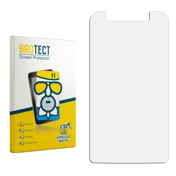 Vorderseite einer Produktverpackung mit dem Markenlogo BROTECT. Daneben ist der zugehörige Displayschutz.