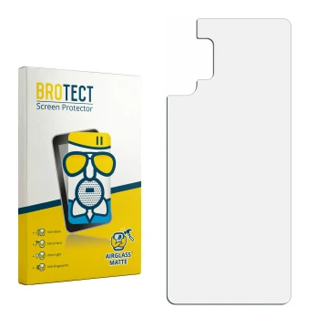 Vorderseite einer Produktverpackung mit dem Markenlogo BROTECT. Daneben ist der zugehörige Displayschutz.