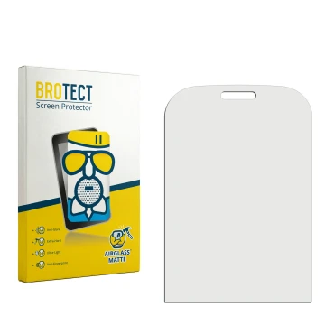 Vorderseite einer Produktverpackung mit dem Markenlogo BROTECT. Daneben ist der zugehörige Displayschutz.