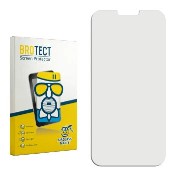 Vorderseite einer Produktverpackung mit dem Markenlogo BROTECT. Daneben ist der zugehörige Displayschutz.