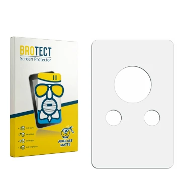 Vorderseite einer Produktverpackung mit dem Markenlogo BROTECT. Daneben ist der zugehörige Displayschutz.