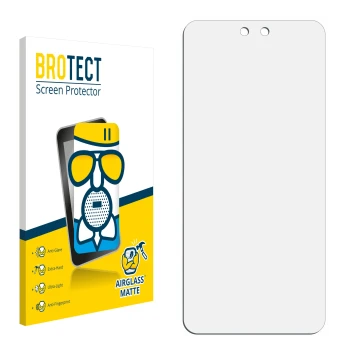 Vorderseite einer Produktverpackung mit dem Markenlogo BROTECT. Daneben ist der zugehörige Displayschutz.
