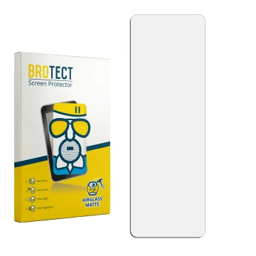 Vorderseite einer Produktverpackung mit dem Markenlogo BROTECT. Daneben ist der zugehörige Displayschutz.