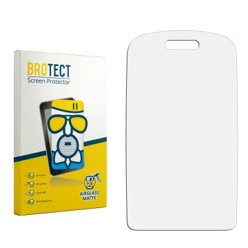 Vorderseite einer Produktverpackung mit dem Markenlogo BROTECT. Daneben ist der zugehörige Displayschutz.