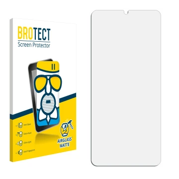Vorderseite einer Produktverpackung mit dem Markenlogo BROTECT. Daneben ist der zugehörige Displayschutz.