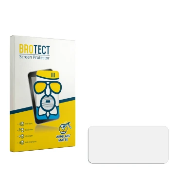 Vorderseite einer Produktverpackung mit dem Markenlogo BROTECT. Daneben ist der zugehörige Displayschutz.