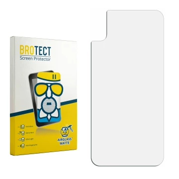 Vorderseite einer Produktverpackung mit dem Markenlogo BROTECT. Daneben ist der zugehörige Displayschutz.