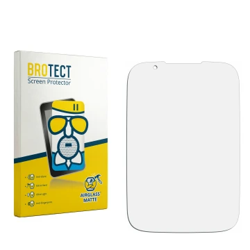 Vorderseite einer Produktverpackung mit dem Markenlogo BROTECT. Daneben ist der zugehörige Displayschutz.