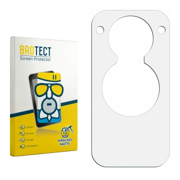 Vorderseite einer Produktverpackung mit dem Markenlogo BROTECT. Daneben ist der zugehörige Displayschutz.