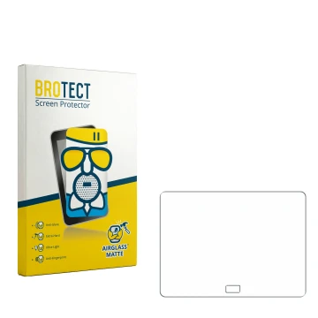 Vorderseite einer Produktverpackung mit dem Markenlogo BROTECT. Daneben ist der zugehörige Displayschutz.