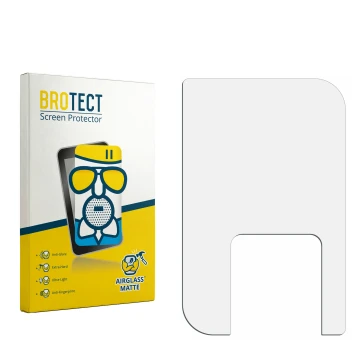 Vorderseite einer Produktverpackung mit dem Markenlogo BROTECT. Daneben ist der zugehörige Displayschutz.