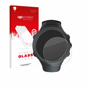Vorderseite einer Produktverpackung mit dem Markenlogo upscreen. Daneben ist das Gerät Suunto Ambit3 Sport Black mit dem zugeh