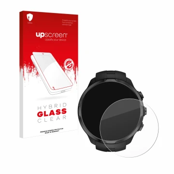 Vorderseite einer Produktverpackung mit dem Markenlogo upscreen. Daneben ist das Gerät Suunto Spartan Sport Wrist HR mit dem z