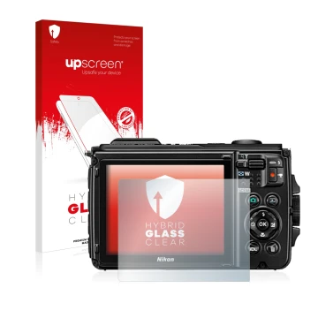 Vorderseite einer Produktverpackung mit dem Markenlogo upscreen. Daneben ist das Gerät Canon EOS 6D Mark II mit dem zugehörige