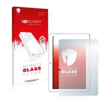 Vorderseite einer Produktverpackung mit dem Markenlogo upscreen. Daneben ist das Gerät Toscido X108 10