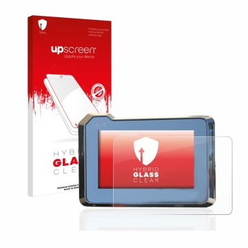 Vorderseite einer Produktverpackung mit dem Markenlogo upscreen. Daneben ist das Gerät KTM 1290 Super Duke R 2020/2022 TFT-Dis