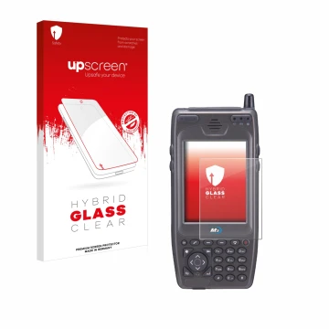 Vorderseite einer Produktverpackung mit dem Markenlogo upscreen. Daneben ist das Gerät M3 Mobile M3 SKY MC-7500S mit dem zugeh