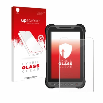 Vorderseite einer Produktverpackung mit dem Markenlogo upscreen. Daneben ist das Gerät GeoMax Zenius 800 mit dem zugehörigen D