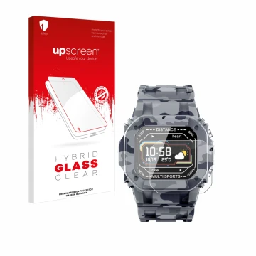 Vorderseite einer Produktverpackung mit dem Markenlogo upscreen. Daneben ist das Gerät JAY-tech SWi2 mit dem zugehörigen Displ