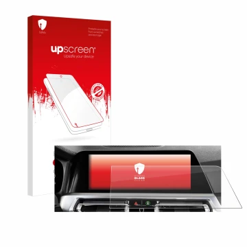 Vorderseite einer Produktverpackung mit dem Markenlogo upscreen. Daneben ist das Gerät BMW 3 G20 Limousine 2018 Infotainment S