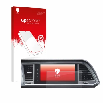 Vorderseite einer Produktverpackung mit dem Markenlogo upscreen. Daneben ist das Gerät Seat Cupra Ateca Facelift 2021 MiB 3 mi