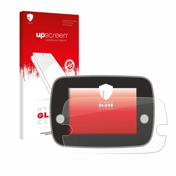 Vorderseite einer Produktverpackung mit dem Markenlogo upscreen. Daneben ist das Gerät Fiat 500 Series 8 2020 Uconnect 7