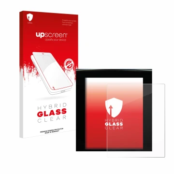 Vorderseite einer Produktverpackung mit dem Markenlogo upscreen. Daneben ist das Gerät Renault Megane 4 2020 Multimedia Easy 9