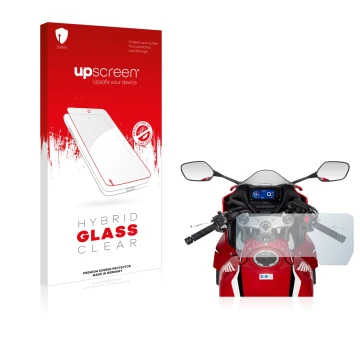 Vorderseite einer Produktverpackung mit dem Markenlogo upscreen. Daneben ist das Gerät Honda CBR650R 2019-2021 mit dem zugehör