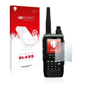 Vorderseite einer Produktverpackung mit dem Markenlogo upscreen. Daneben ist das Gerät Aor AR-DV10 mit dem zugehörigen Display