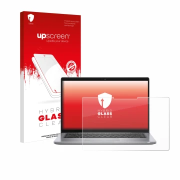 Vorderseite einer Produktverpackung mit dem Markenlogo upscreen. Daneben ist das Gerät Dell Latitude 7320 2-in-1 mit dem zugeh