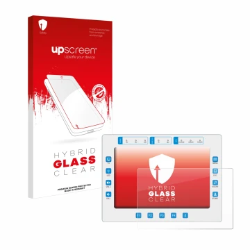 Vorderseite einer Produktverpackung mit dem Markenlogo upscreen. Daneben ist das Gerät Megasat HD7 Combo mit dem zugehörigen D