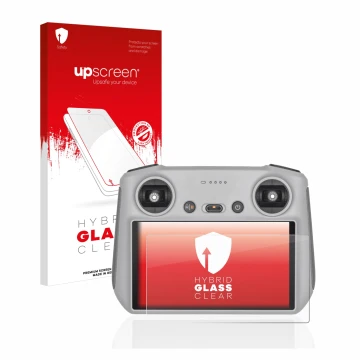 Vorderseite einer Produktverpackung mit dem Markenlogo upscreen. Daneben ist das Gerät DJI RC Controller mit dem zugehörigen D