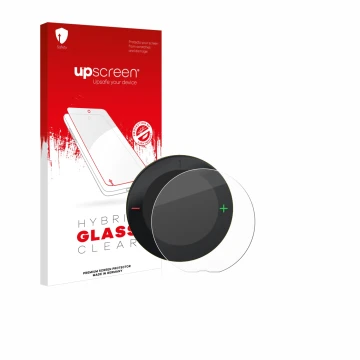 Vorderseite einer Produktverpackung mit dem Markenlogo upscreen. Daneben ist das Gerät Beeline Velo 2 mit dem zugehörigen Disp