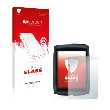 Vorderseite einer Produktverpackung mit dem Markenlogo upscreen. Daneben ist das Gerät Sigma BC 14.0 WL mit dem zugehörigen Di