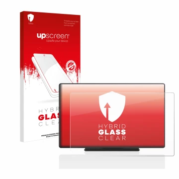 Vorderseite einer Produktverpackung mit dem Markenlogo upscreen. Daneben ist das Gerät Carpuride W901 9