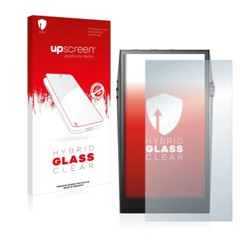 Vorderseite einer Produktverpackung mit dem Markenlogo upscreen. Daneben ist das Gerät Astell&Kern SP3000 mit dem zugehörigen 