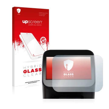 Vorderseite einer Produktverpackung mit dem Markenlogo upscreen. Daneben ist das Gerät Shaper Origin Gen1 mit dem zugehörigen 