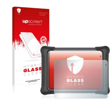 Vorderseite einer Produktverpackung mit dem Markenlogo upscreen. Daneben ist das Gerät Autel MaxiSys Elite II mit dem zugehöri