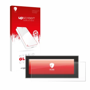 Vorderseite einer Produktverpackung mit dem Markenlogo upscreen. Daneben ist das Gerät Opel Astra L 2022 Navigationssystem mit