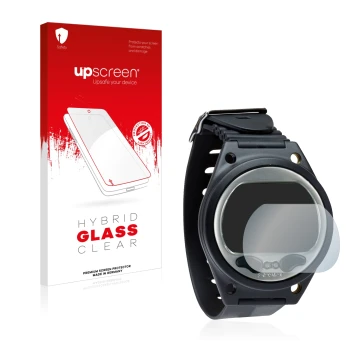 Vorderseite einer Produktverpackung mit dem Markenlogo upscreen. Daneben ist das Gerät SCUBAPRO Aladin Sport (Matrix) mit dem 