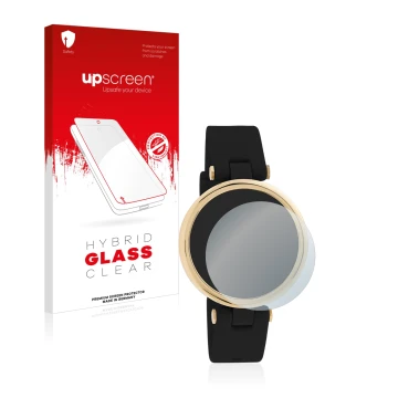 Vorderseite einer Produktverpackung mit dem Markenlogo upscreen. Daneben ist das Gerät Oozoo Smartwatches Q0040 2/3/4/5/6/7/8/