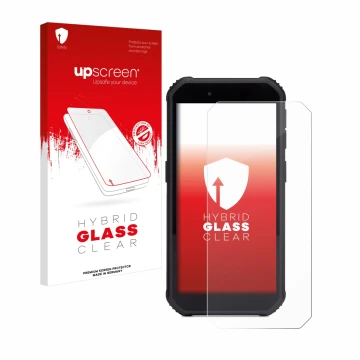 Vorderseite einer Produktverpackung mit dem Markenlogo upscreen. Daneben ist das Gerät SkyCaddie SX550 mit dem zugehörigen Dis