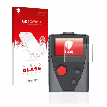 Vorderseite einer Produktverpackung mit dem Markenlogo upscreen. Daneben ist das Gerät Swissphone Boss 935 mit dem zugehörigen