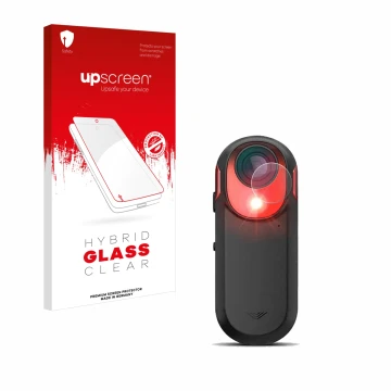 Vorderseite einer Produktverpackung mit dem Markenlogo upscreen. Daneben ist das Gerät Garmin Varia RCT 715 mit dem zugehörige