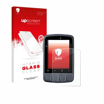 Vorderseite einer Produktverpackung mit dem Markenlogo upscreen. Daneben ist das Gerät Giant Dash M200 mit dem zugehörigen Dis