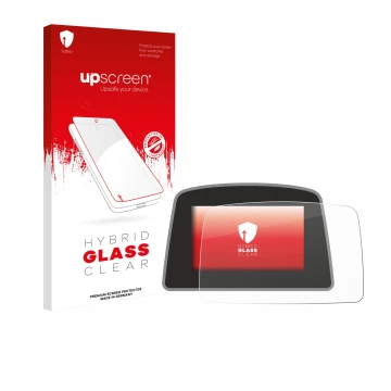 Vorderseite einer Produktverpackung mit dem Markenlogo upscreen. Daneben ist das Gerät PowaKaddy C2i mit dem zugehörigen Displ