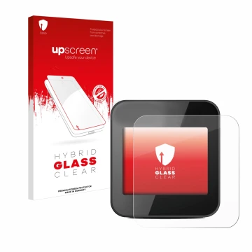 Vorderseite einer Produktverpackung mit dem Markenlogo upscreen. Daneben ist das Gerät Cycplus GPS G1 mit dem zugehörigen Disp