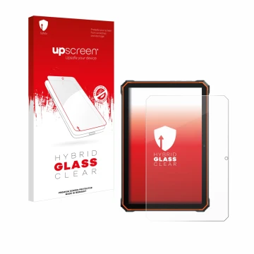 Vorderseite einer Produktverpackung mit dem Markenlogo upscreen. Daneben ist das Gerät Blackview Active 6 mit dem zugehörigen 